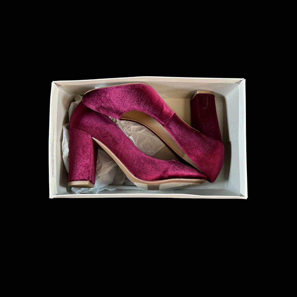 A.NEW.DAY “ELLORI” BURGUNDY HEELS NEW SIZE 8 us women's shoes